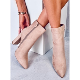 Botas de salto cáqui Rivers bege 1