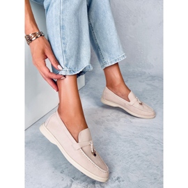 Mocassins de mulher Eunice Beige bege 2