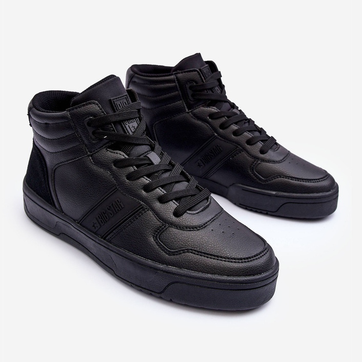 Calçados esportivos masculinos com espuma viscoelástica Big Star KK174135 906 pretos 1 Calçados esportivos masculinos com espuma viscoelástica Big Star KK174135 906 pretos 1