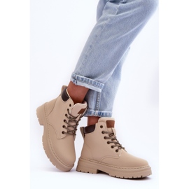Botas femininas Trapper quentes bege claro Corbin 2