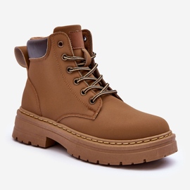 Botas femininas Trapper quentes bege escuro Corbin 1