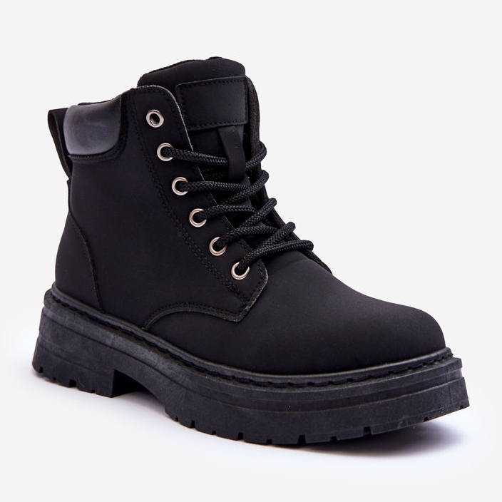 Botas femininas Trapper pretas quentes Corbin preto 1 Botas femininas Trapper pretas quentes Corbin preto 1