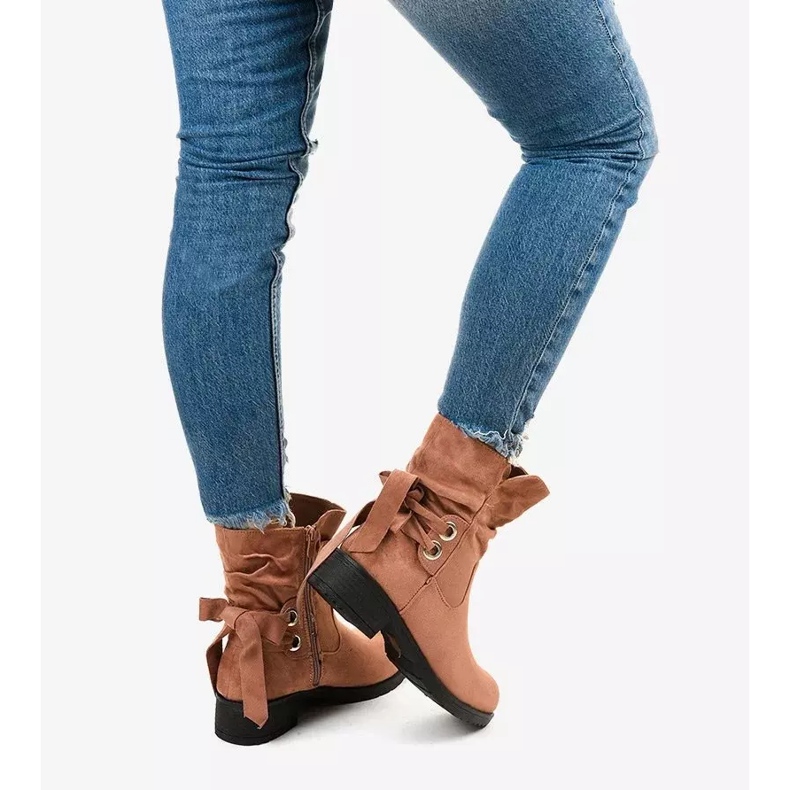 Botins de camurça rosa Afforen 2