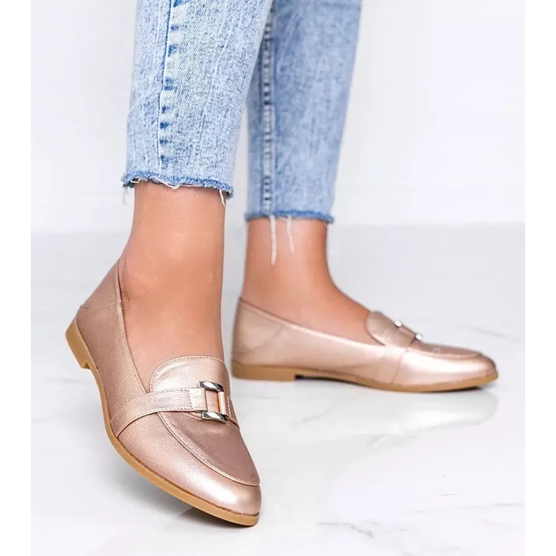 Mocassins de ouro com fivela Island Paradise dourado 1 Mocassins de ouro com fivela Island Paradise dourado 1