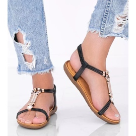 Sandálias pretas femininas Liva preto 2