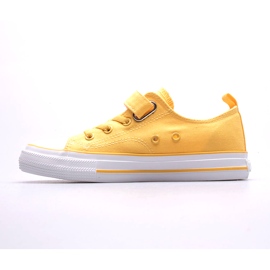 Tênis infantil com velcro Big Star JJ374056 amarelo 3