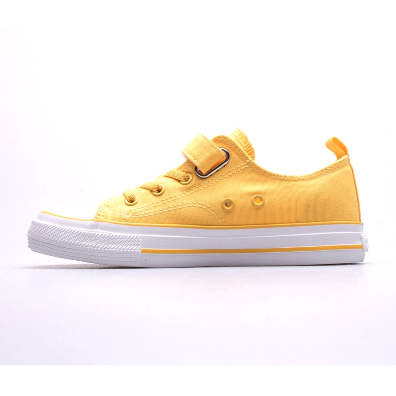 Tênis infantil com velcro Big Star JJ374056 amarelo 3
