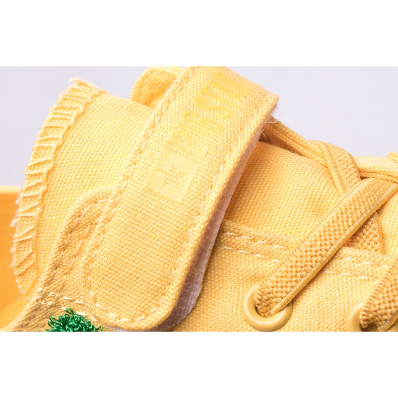 Tênis infantil com velcro Big Star JJ374056 amarelo 1