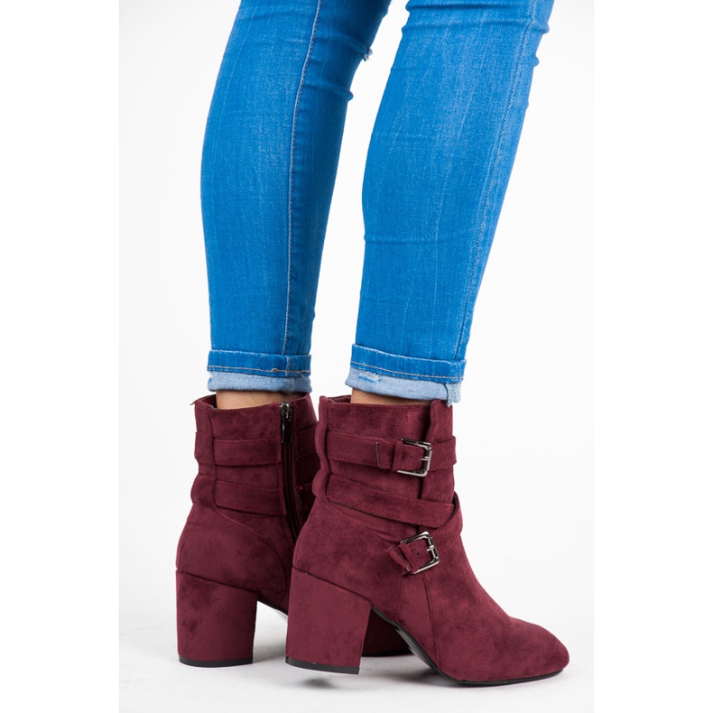 Seastar salto alto marrom vermelho 2