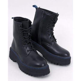 Botas na plataforma Hamel PRETO/AZUL 1