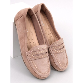 Mocassins femininos Deys Khaki bege 1