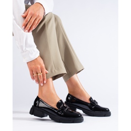 Sapatos femininos Shelovet pretos envernizados 2