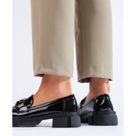 Sapatos femininos Shelovet pretos envernizados 1