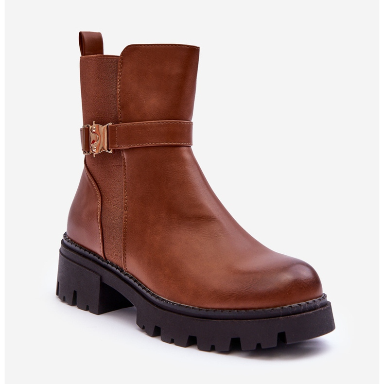 FB2 Botas Jodhpur femininas castanhas Elspetia marrom 1