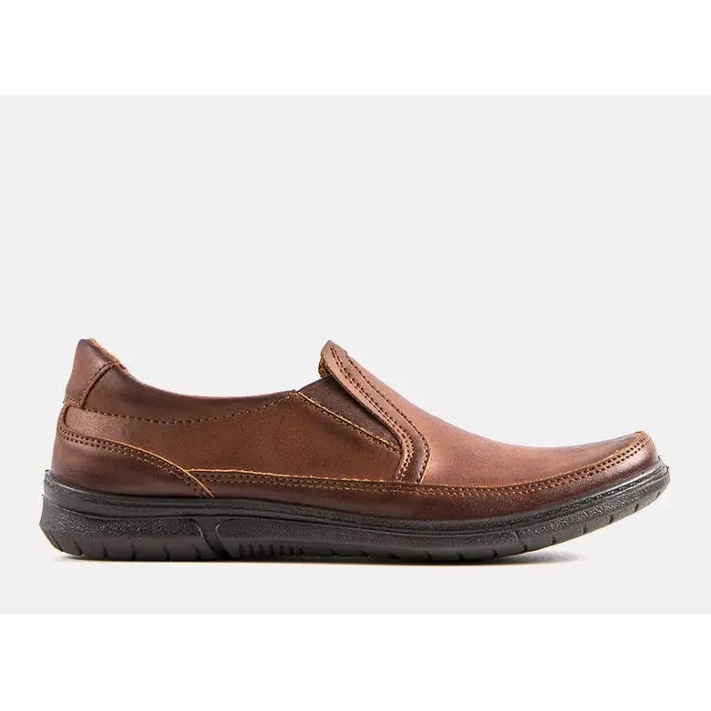 BM Sapatos slip-on de homem castanhos Lazar marrom 1