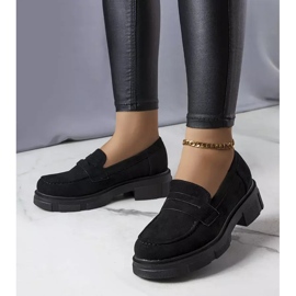 PA1 Sapatos pretos de camurça ecológica Alacoque 1