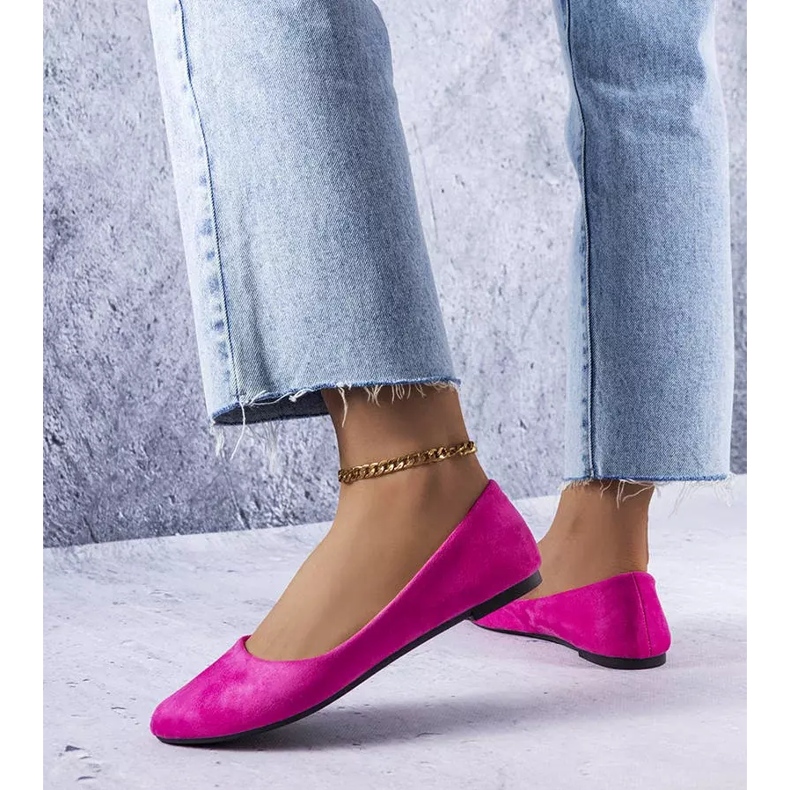 Sabrinas de camurça rosa eco de Donatien 1