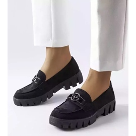 Venezia Mocassim preto de camurça ecológica, Vinceza 1