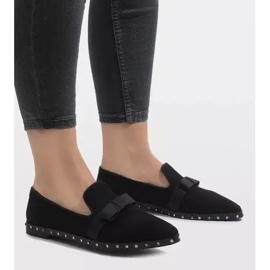 Sapatos deslizantes pretos com tachas B12-12 1