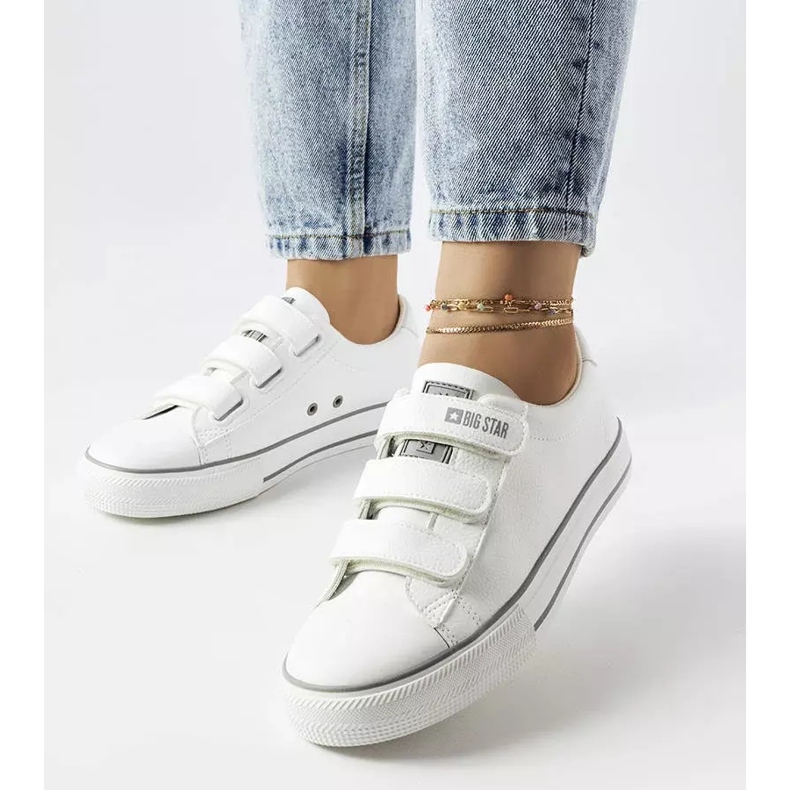 Tênis branco com velcro Big Star LL274A205 1