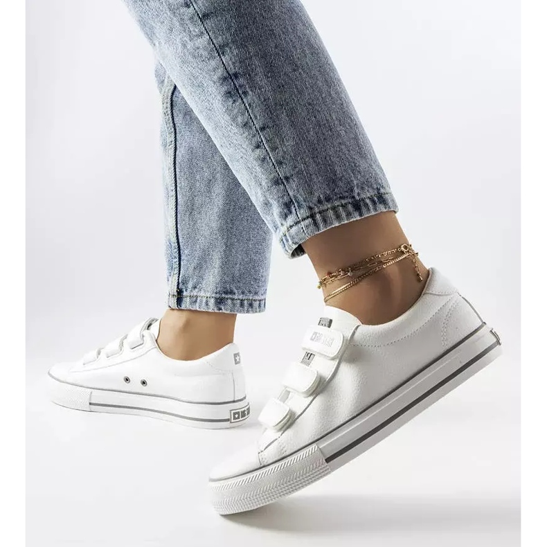 Tênis branco com velcro Big Star LL274A205 2