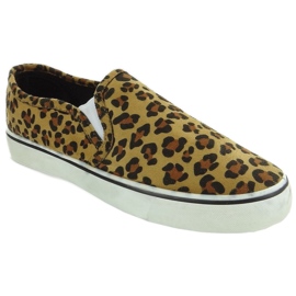 Tênis slip on C02 leopardo marrom 1