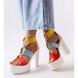 Inna Sandália rosa maciço bloco, Katja 1 Inna Sandália rosa maciço bloco, Katja 1