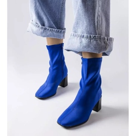Inna Botins de cetim azul Laforgen. 1
