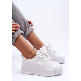 PG1 Tênis feminino plataforma branco Finos 1