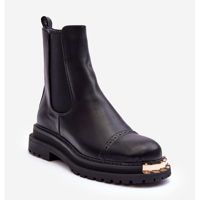 PG1 Botas Chelsea Femininas Pretas Niale preto 1