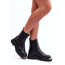 PG1 Botas Chelsea Femininas Pretas Niale preto 2