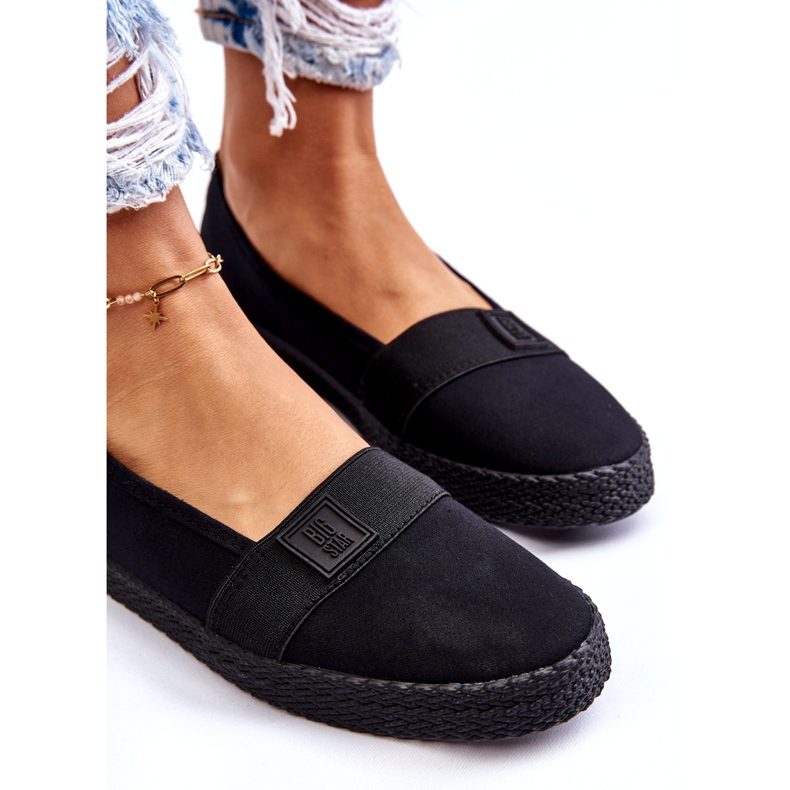 Tênis feminino sem cadarço Big Star LL274200 preto 1