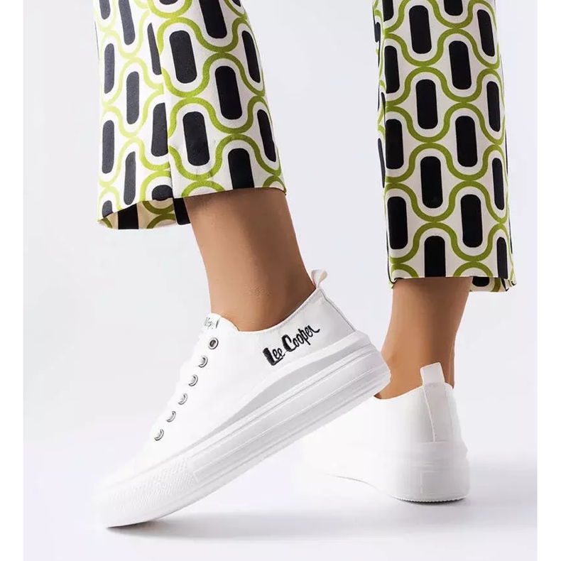 Tênis branco Lee Cooper LCW-23-44-1623L 2