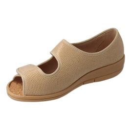 Befado sapatos femininos pu 941D001 bege 2