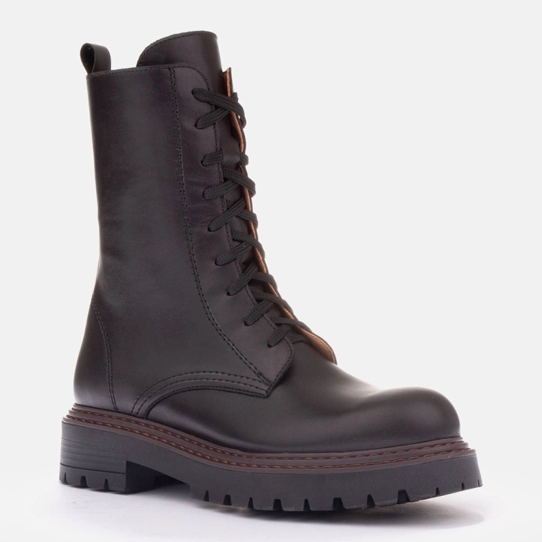 Marco Shoes Botas de couro Marco marrom 1