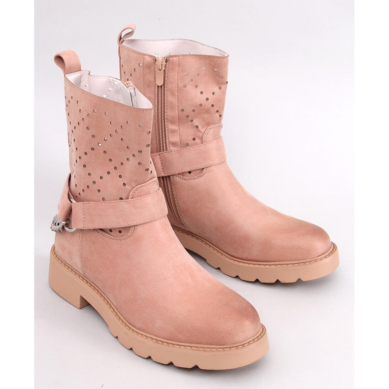 Botins com aberturas ISSEY rosa 1