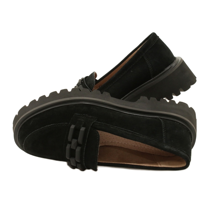 Mocassins de camurça Filippo DP4792/23 BK SU preto 4