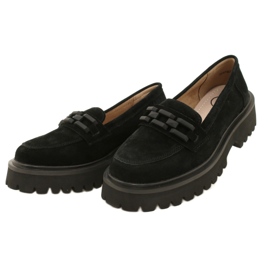 Mocassins de camurça Filippo DP4792/23 BK SU preto 2