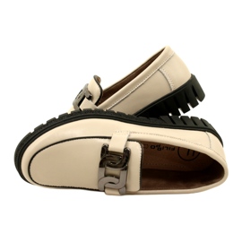 Sapatos femininos de couro elegantes Filippo DP4728/23 BE bege 4