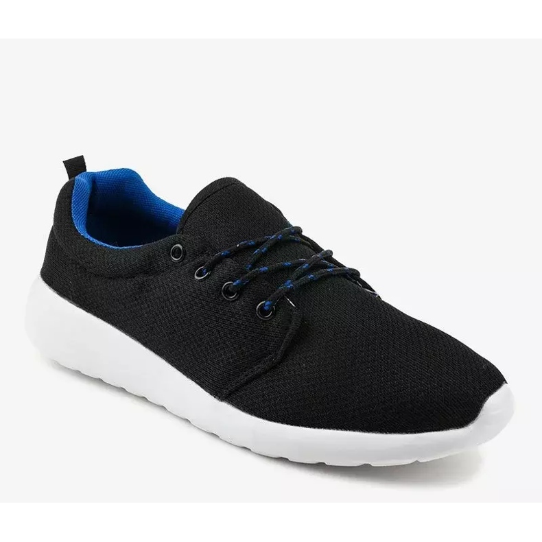 Sapatos esportivos masculinos negros YFM-71A preto 1