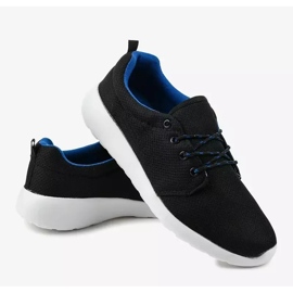 Sapatos esportivos masculinos negros YFM-71A preto 3