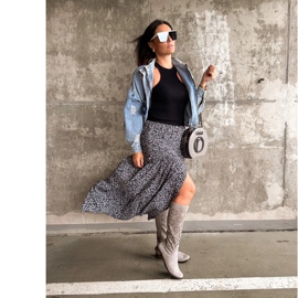 Olivier Botas femininas cinza claro 1