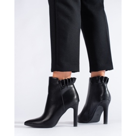 Botas femininas pretas de salto alto Shelovet preto 1
