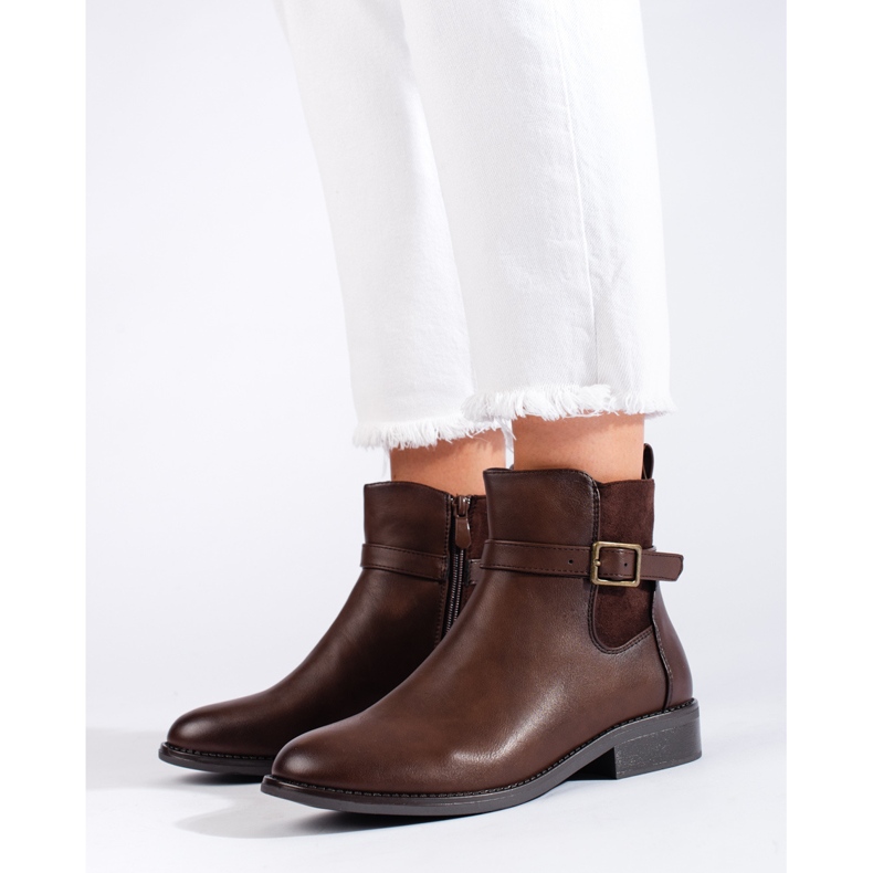 Botas femininas clássicas Shelovet marrons marrom 1
