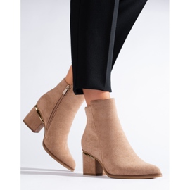 Botins de camurça bege da Shelovet 1