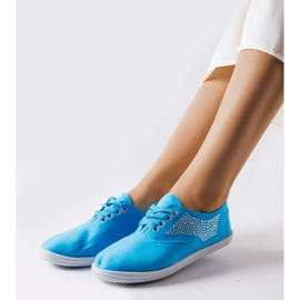 Tênis azul com strass da Godfrey 2