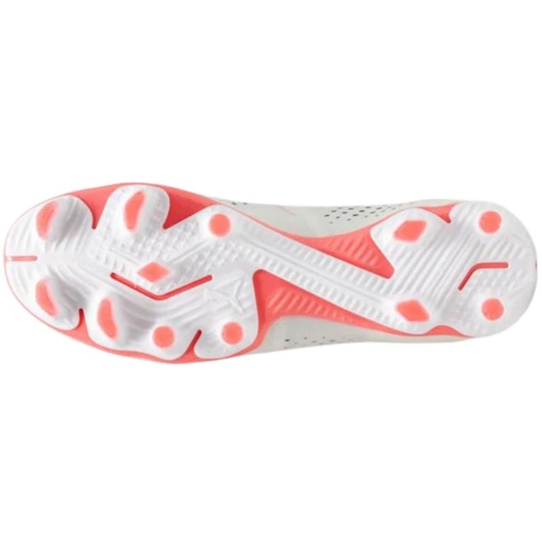 Chuteiras Puma Future Match+ Ll FG/AG 107366 01 brancas com meia branco branco 1