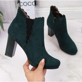 Botins femininos com isolamento, verdes Jezzi FAF125-12 2 Botins femininos com isolamento, verdes Jezzi FAF125-12 2