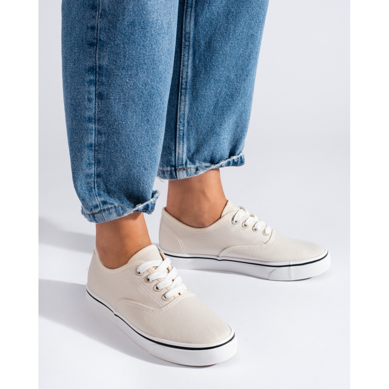 SHELOVET tênis feminino bege 1