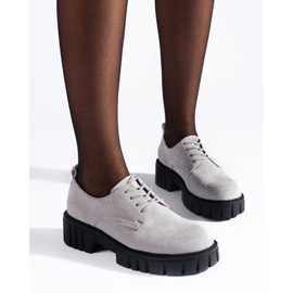 Sapatos de mulher com atacadores de camurça Shelovet preto 2